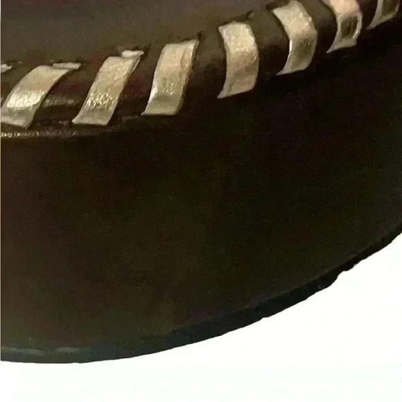 Free People Sedona Women’s Dark  Brown And Gold Woven Platform Sandals Size 9 - Picture 11 of 16